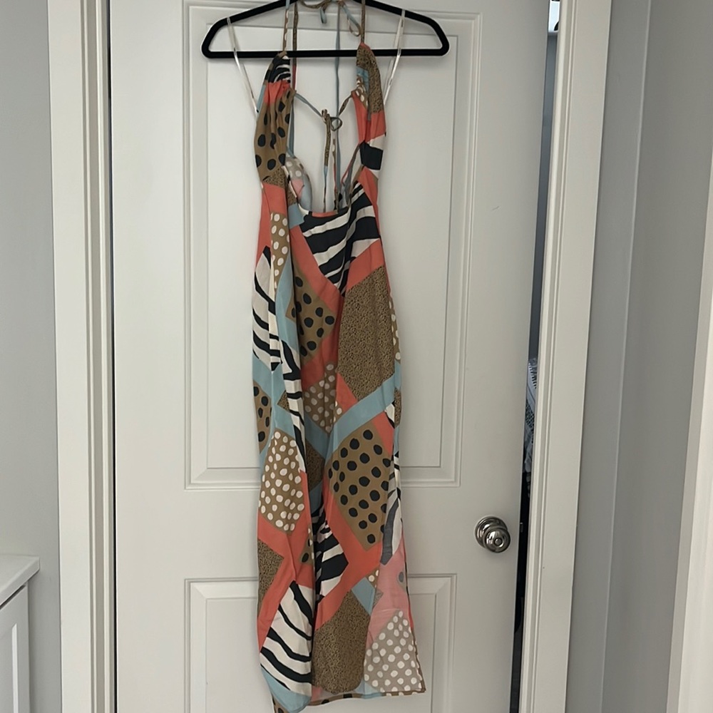 Forever 21 linen blend midi dress.